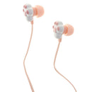 In Ear Wired 3.5 mm Cute Cartoon Animal Earphone Earbuds Headphone pink