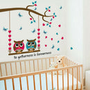 Wall Stickers Home Decor Cartoon Owl Birds Branch Removable Kids Decor Mural  Cy