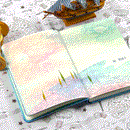 Creative trend Color Pages A5 Notebook Little Blue House Diary Book Hardcov U8G9