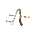 Luminous Traditional Dragon Pattern Bookmark Alloy Night Light Bookmark Del A2O0
