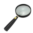 Clear 90mm Dia Lens Jewelry Loupe 5X 10X Magnifier Glass Black - Fixed E7S6