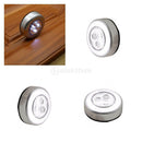 4-Pack of Under Cabinet LED Lighting, LED Round Lights for Kitchen