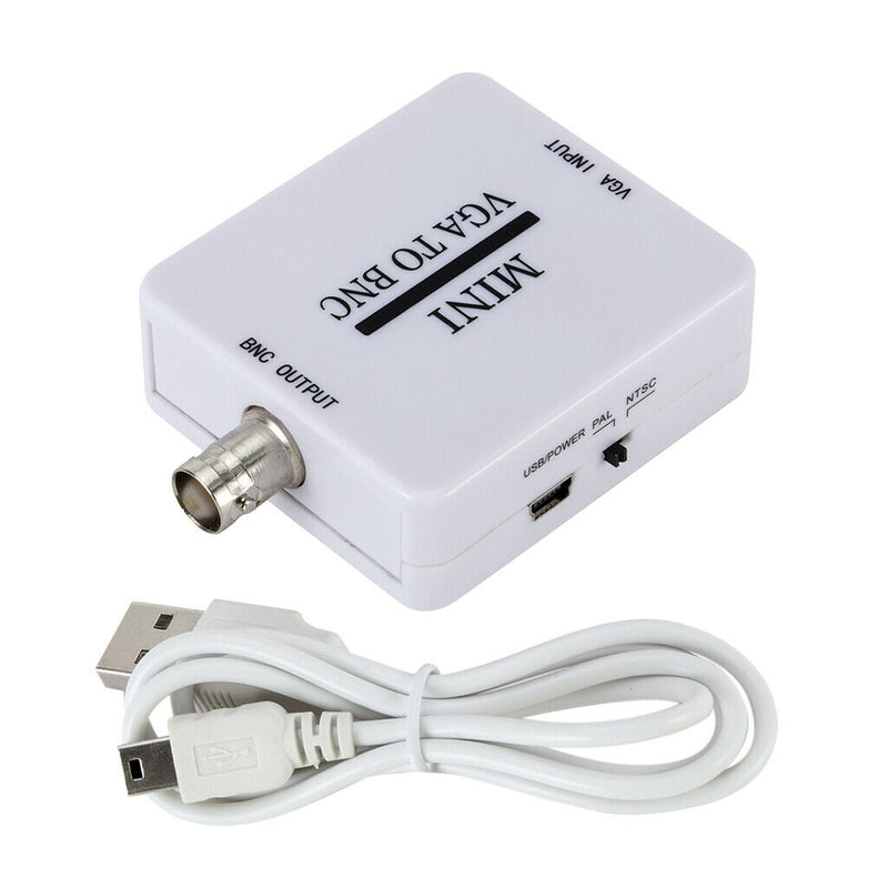 Mini VGA To BNC Video Converter Adapter Conversor Switcher For HDTV Monitor