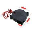 3x DC 12V Brushless Centrifugal Worm Gear Blower Mute Powerful Mini Cooling Fan