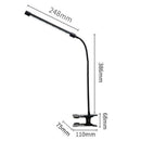 USB LED Clip Flexible Head Desk Lamp Bedside Read Light T6Z0