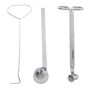 3pc Candle Extinguisher Tool Kit Candle Wick Trimmer & Dipper Candle Snuffer