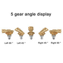 Car Durable Power Washer Spray Nozzle Tips Brass Pivoting Coupler Accessories