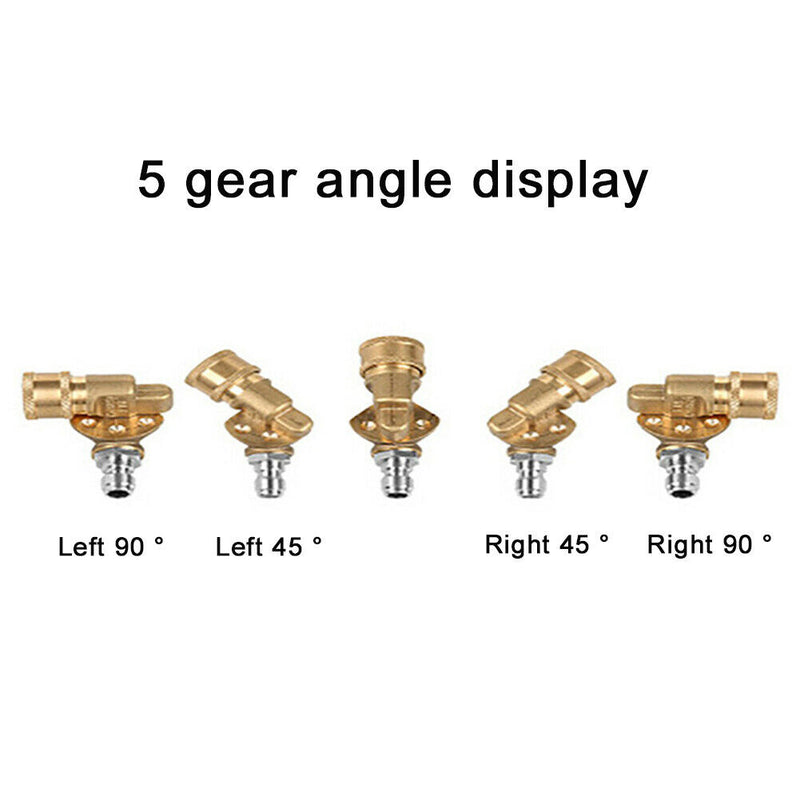 Car Durable Power Washer Spray Nozzle Tips Brass Pivoting Coupler Accessories