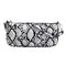 Retro Serpentine Print Women PU Leather Handbags Shoulder Bags (Black)