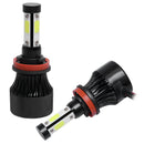 4 Sides  H8 H9 H11 2000W 300000LM LED Headlight Bulbs Conversion Kit 600_
