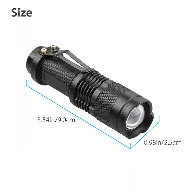 LED Ultra Violet UV 365 nm Blacklight Flashlight Inspection Lamp Torch  FT