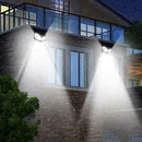 100 LED Solar Power Wall Light Motion Sensor Waterproof Outdoor Garden Lamp K1K4