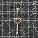 Crown Necklace Pendant Bronze Keyring Charm Keychain Favors Decoration Pendant