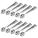 10 Pcs Scoop With Clip,2-In-1 Stainless Steel Coffee Scoop And Bag Clip For