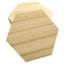 25 Wooden Hexagon Slices Shapes Coaster Wood Craft Blank Plaque DIY