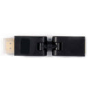Rotation 360 Degree V1.4 HDMI Male to Female Connector Adapter Black