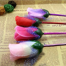5 Pcs/Set Color random Flowers Rose Ball Pen Gift Rose Decoration Ballpoint PenL