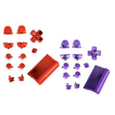 2Pcs Replacement Full Button Set for Sony PS4 Controller Parts, Red & Purple, L1