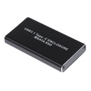 USB3.1 Type C to 50mm mSATA PCI-E Solid State Disk SSD Case Enclosure Bla