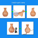 130ml Wood Grain USB Air Mist Humidifier Essential Oil Diffuser Brown