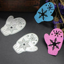 2pcs Gloves Snow Cutting Die Stencil Scrapbooking Craft Album Paper Card