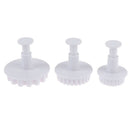 3pcs Christmas gear fondant cookie cutter fondant mold cake decorating toJBTOCA