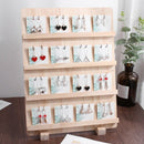 Fashion Wood Jewelry Display Necklace Charms Jewelry Display Tray Pendant E