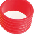 2pcs Silicone Tennis Racket Grip Ring Racquet Handle Overgrip Loop Red