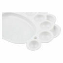 Student Watercolor Palette of Plastic White Plate