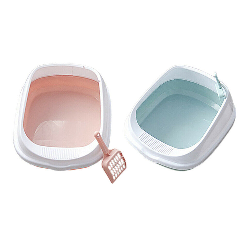2Pcs 16'' Open Top Cat Litter Box Cats Litter Box