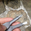 Awesome Multifunction 2 Keys Stain Keychain Pocket Screwdriver EDC Camp  Z