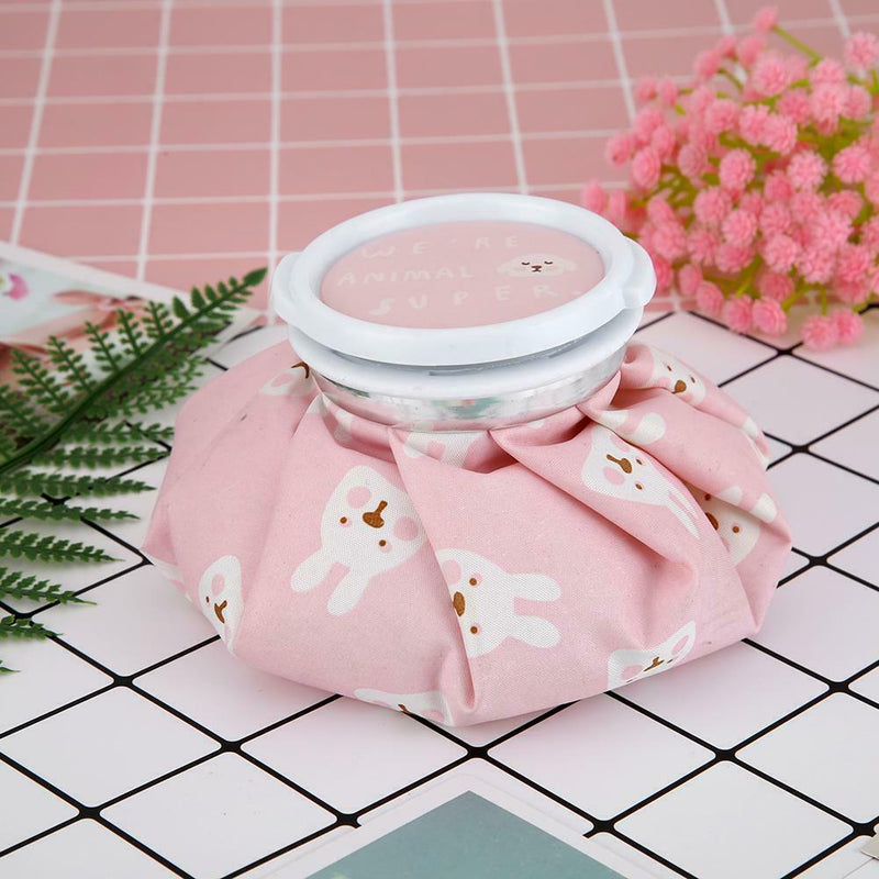 Cold Hot Water Bag Reusable Ice Bag Cup Cold Therapy Pain Relief (Rabbit)
