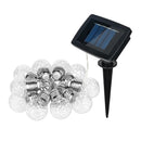 Outdoor Solar Powered 10 LED String Fairy Light Bulb Lamp Garden Patio Yard