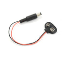 5X9V Battery Snap T-Type cable 2.5x5.5mm Male DC Power Plug to 9V Batttery  JR