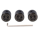 Black Metal Electric Guitar Control Speed Knobs For Bass Electric Volume Tone