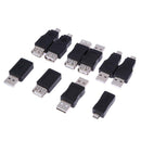 10pcs OTG 5pin F/M Changer Adapter Converter USB Male to Female Micro USB