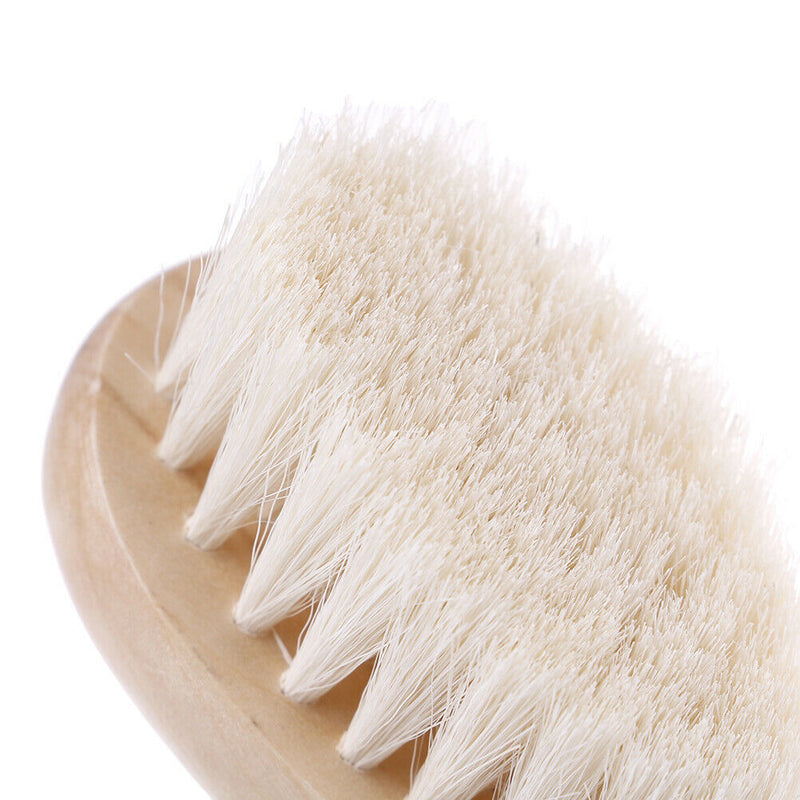 Eco-Friendly Comfortable Baby Goat Hair Brush and Comb Set for Newborn Tod FT