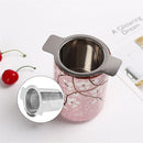 Durable Home Stainless Steel Tea Infuser Filter Strainer Double Handle Basket