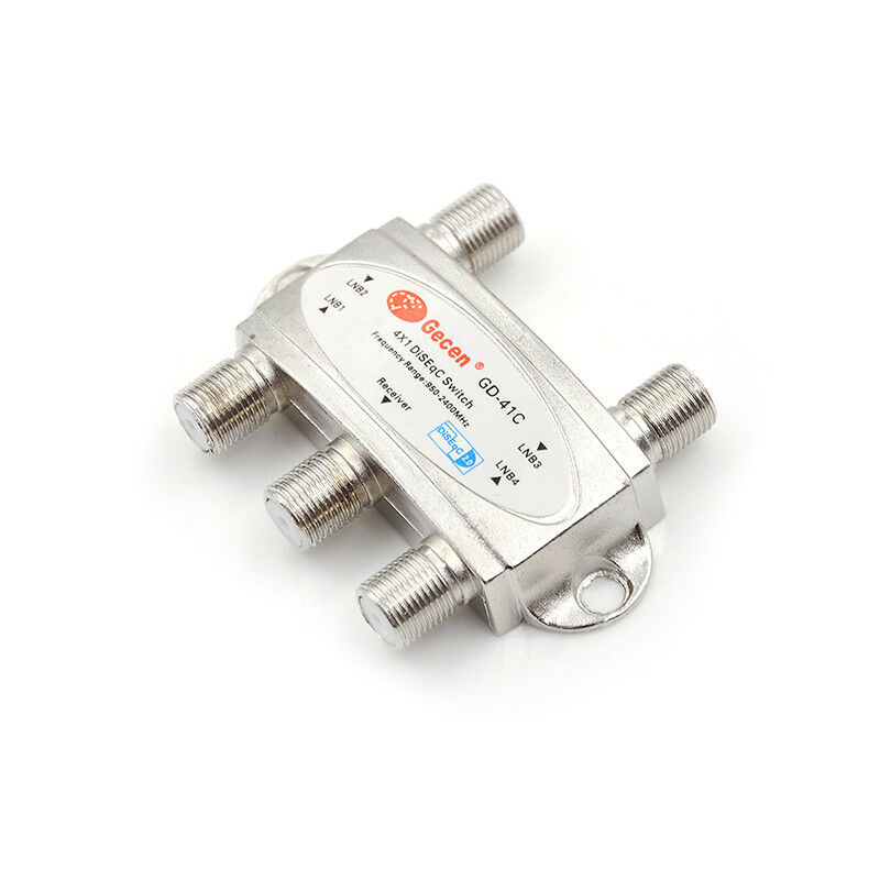 1pcs DiSEqc wideband switch connect 4dishes 4 lnb for satellite receiver JR