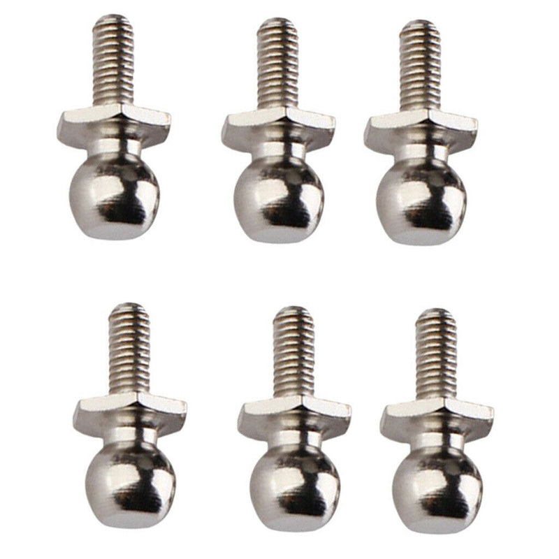 High Quality Set of 6 Pieces 02038 Ball Head Screws 15mm/0.6'' for 1/10 HSP RC