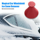 4pcs Magical Car Windshield Ice Scraper Cone Shape Snow Remover Funnel Tool