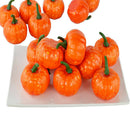 16 pcs Halloween Artificial Pumpkin Basket Bowl Filler Fall Harvest Mini Pumpkin