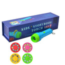 Mini Projector Flashlight Torch Educational Light-up Toys for Children Kids A