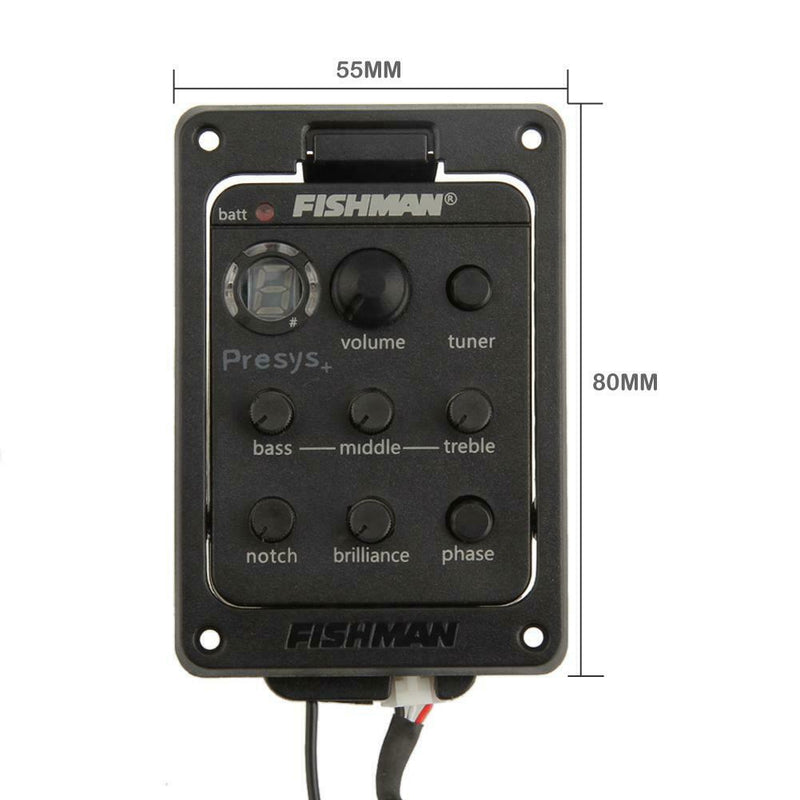 Onboard Preamp Guitar EQ Tuner Piezo Pickup Equalizer for FISHMAN 201 A