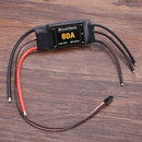 80A ESC BEC 2-6S Lipo Speed Controller with UBEC for RC Airplanes Helicopte P7N3