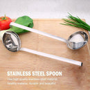 Stainless Steel Soup Spoon Kitchen Long Handle Colander Hot Pot Spoons