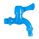 Home Kitchen Plastic Blue Quarter Turn Faucet Tap