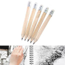 10pcs Wooden Pencils with Eraser HB Black Lead Standard Pencil Set Writing R8P6