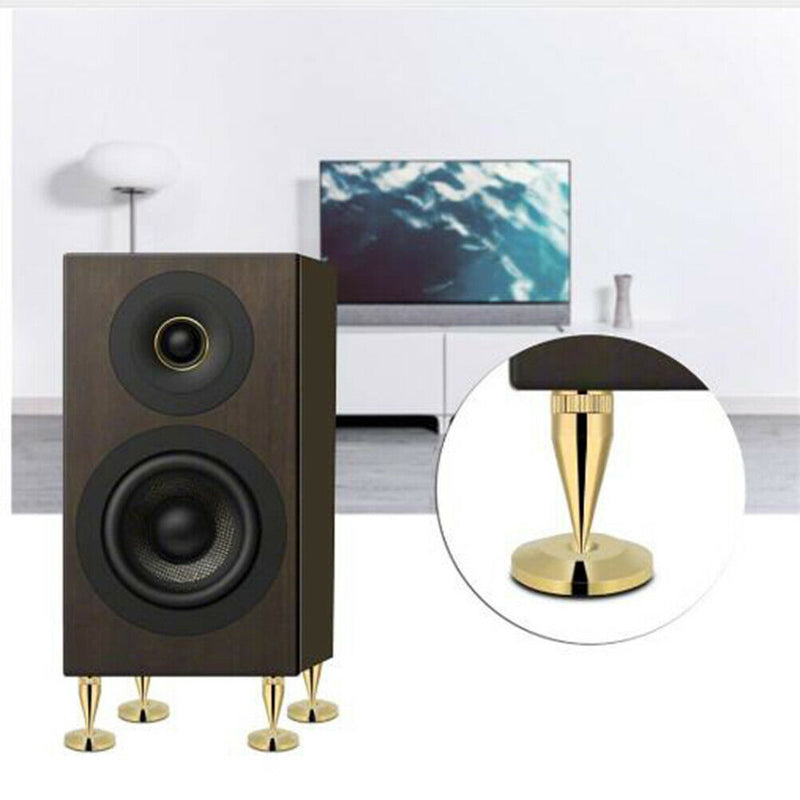 4Pcs 6 x 36MM Copper speaker spike isolation stand + base pad feet mat Z-PN FT