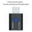 2 in 1 Bluetooth Transmitter Media Speaker Adapter 3.5mm Audio Receiver Dongle